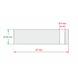 3050049LG Svornjak 25x87 mm za utovarne platforme Dhollandia